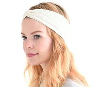 CHARM Bandeau Cheveux Homme Elastique - Bandana Japonais Serre Tete Femme Chic Accessoires Yoga Sport Fitness Blanc