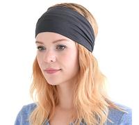 CHARM Bandeau Cheveux Homme Elastique - Bandana Japonais Serre Tete Femme Chic Accessoires Yoga Sport Fitness Gris Foncé