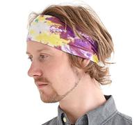 CHARM Bandeau Cheveux Homme Elastique - Bandana Japonais Serre Tete Femme Chic Accessoires Yoga Sport Fitness Tie Dye Type C