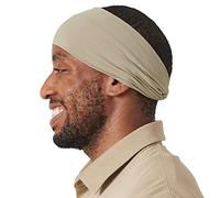 CHARM Bandeau Cheveux Homme Elastique - Bandana Japonais Serre Tete Femme Chic Accessoires Yoga Sport Fitness Beige