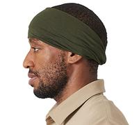 CHARM Bandeau Cheveux Homme Elastique - Bandana Japonais Serre Tete Femme Chic Accessoires Yoga Sport Fitness Kaki