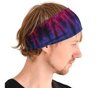 CHARM Bandeau Cheveux Homme Elastique - Bandana Japonais Serre Tete Femme Chic Accessoires Yoga Sport Fitness Tie Dye Type BB