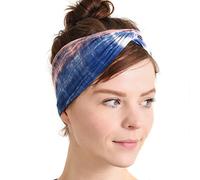 CHARM Bandeau Cheveux Homme Elastique - Bandana Japonais Serre Tete Femme Chic Accessoires Yoga Sport Fitness Tie Dye Type A