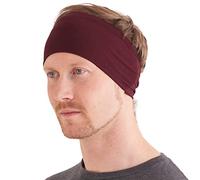 CHARM Bandeau Cheveux Homme Elastique - Bandana Japonais Serre Tete Femme Chic Accessoires Yoga Sport Fitness Bordeaux