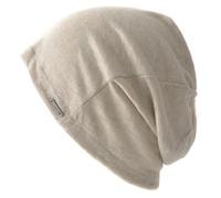 CHARM Bonnet Homme D'Ete 100% Lin - Femme Chapeau Tricot Léger Et Souple Beanie Fabriqué Au Japon Beige