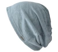 CHARM Bonnet Homme D'Ete 100% Lin - Femme Chapeau Tricot Léger Et Souple Beanie Fabriqué Au Japon Bleu