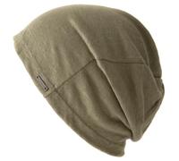 CHARM Bonnet Homme D'Ete 100% Lin - Femme Chapeau Tricot Léger Et Souple Beanie Fabriqué Au Japon Kaki