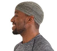 CHARM Chapeau Homme Kufi en Soie - Bonnet Chimio Femme Silk Bonnet Skull Cap Calotte Élastique Japon Mix Brun L