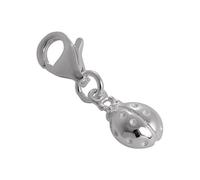 Charm Coccinelle en Argent 925/1000 Attache Mousqueton