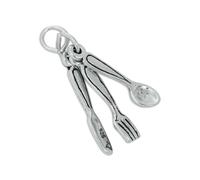 Charm Couteau, Fourchette et Cuillère en Argent 925/1000