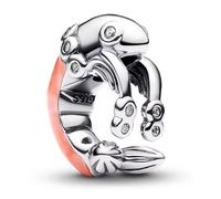 Charm crevette en argent 925 compatible avec les bracelets Pandora, Trollbeads, Chamilia, Biagi et de nombreux autres bracelets à breloques britanniques.