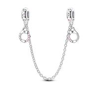 Charm de chaîne de sécurité de style manchette, charm pour bracelet, compatible avec le collier bracelet pandora