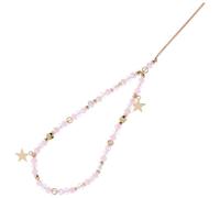 Charm de Téléphone à Perles, Chaîne Portable Rose, Cristal et Alliage | Style Mode Unique, Usage Extérieur, pour Paquet à Dos et Paquet à Main, Facile à Emporter, pour Famille et Amis