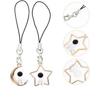 Charm de Téléphone Astronaute 2 Pièces en Alliage et Plastique | Corde Coton, Finition Soignée, Lot de Deux, Usage Multipurpose, Déco Suspendue, Toucher , Ne Se Décolore Pas
