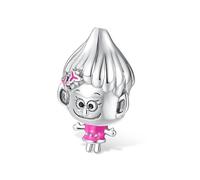 Charm en argent 925 avec motif personnage Troll, compatible avec les bracelets Pandora, Trollbeads, Chamilia, Biagi et beaucoup d'autres bracelets à breloques britanniques.