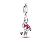 Charm en argent 925 en forme de champignon grenouille compatible avec les bracelets Pandora, Trollbeads, Chamilia, Biagi et beaucoup d'autres bracelets à breloques britanniques.