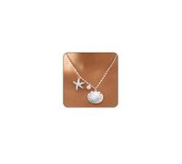 Charm for Women Beachy Seashell Starfish Shell Beach Jewelry for Women Pearl Coin Portrait Summer s Chunky Charm Puka Shell Surfer Beach