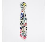 Charm foulard jardin de fleurs aquarelle vanille UN