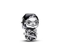 Pandora – Charm Game of Thrones Jon Snow – Argent sterling, émail noir et gris transparent