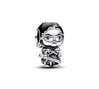 Pandora – Charm Game of Thrones Jon Snow – Argent sterling, émail noir et gris transparent