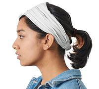 CHARM Homme Bandeau Japonais Sports - Tête Bande Bandana Extensible Gris Clair M