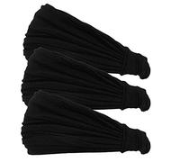 CHARM Homme Bandeau Japonais Sports - Tête Bande Bandana Extensible Noir 3pk M