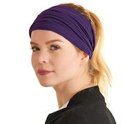 CHARM Homme Bandeau Japonais Sports - Tête Bande Bandana Extensible Pourpre M