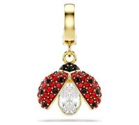Charm Idyllia, Tailles variées, Coccinelle, Rouge, Placage de ton or OS