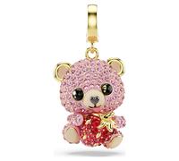 Charm Idyllia, Tailles variées, Ourson, Rose, Doré à l’or 18 carats (750/1000) OS