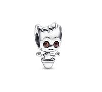 Charm Marvel Groot en argent sterling avec cristal marron