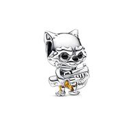 Charm Marvel Rocket Raccoon en argent sterling avec émail noir et orange transparent