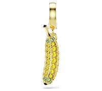 Charm Minions Banana, Pavé, Jaune, Placage de ton or OS