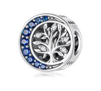 Charm Moonlight Tree of Life, accessoire de bracelet à breloques en argent sterling 925, compatible avec le collier bracelet Pandora, cadeau pour femme