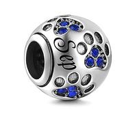 Charm New 2024 MariaFonte Patte Mois Septembre Anniversaire Remise de Diplôme Pendentifs Original Offres Charming Beads Argent 925 Maman Bead Compatibles Porte Bonheur Cœur Famille Noël Femme Bracelet