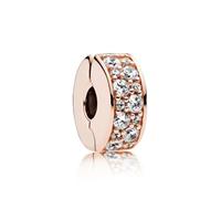 Pandora Charm Clip Pavé Transparent one size