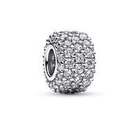 Pandora Breloque Moments Triple rang 792820C01 Argent sterling Zircones transparentes Taille unique