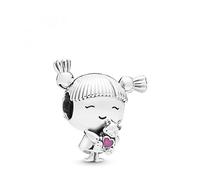 Charm Pandora 798016EN160 fille argent émail rose