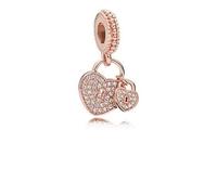 Charm - PANDORA - Cadenas de l'Amour - Or rose - Rose - Femme