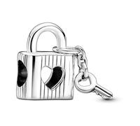 Charm PANDORA Cadenas et Clef Cordiforme