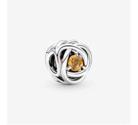 Charm - PANDORA - Cercle Éternité - Métal - Cristal Miel - Mixte