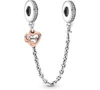 PANDORA Charm Chaîne de Sécurité Cœur Famille 789541C01