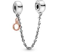 Charm PANDORA Chaine de Confort O Couronne Suspendu Pandora Rose et Argent