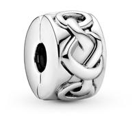 Pandora Charm clip Icons Cœurs noués en argent Taille unique