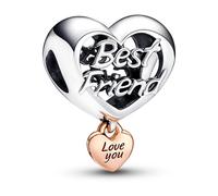 Charm - PANDORA - Cœur Love You Best Friend - Argent - Femme - Adulte