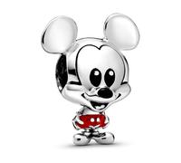 Pandora Charm Disney Mickey en argent sterling avec émail rouge et noir