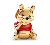 Pandora Charm Disney Winnie l’ourson – métal plaqué or 14 carats, émail rouge et noir