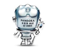 Pandora Charm Game of Thrones Marcheur blanc Argent sterling Cristal vert glacé Émail bleu clair