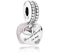 Pandora Charm pendentif 792072EN40 cœurs mère et fille taille unique