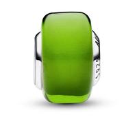 Pandora Moments Charm en argent sterling avec verre de Murano vert