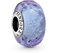 Pandora Charm Vague – Argent sterling – Verre de Murano irisé lavande